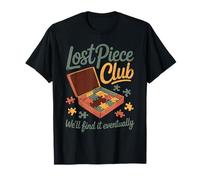 Lost Piece Club Jigsaw Puzzle Solver Puzzler Graphic T-Shirt