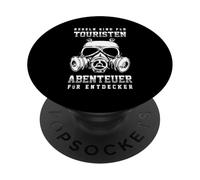 Lost Place Urbexer Shirt Exploration Abandoned Building PopSockets Adhesive PopGrip