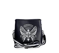 Lost Queen Women's Gothic Skeleton Butterfly Shoulder Bag Ouija Spirit Board Clutch Purse