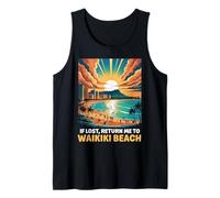 Lost Return Tropical Waikiki Honolulu Hawaii Island Waikiki Tank Top