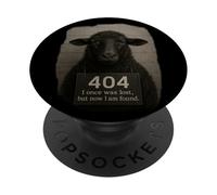 Lost Sheep 404 I Once Was Lost Now I Am Found PopSockets Adhesive PopGrip