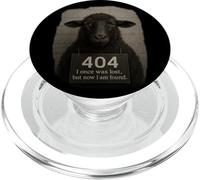 Lost Sheep 404 I Once Was Lost Now I Am Found PopSockets PopGrip for MagSafe
