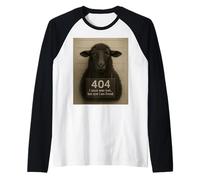 Lost Sheep 404 I Once was Lost Now I Am Found Raglan Baseball Tee
