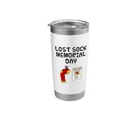 Lost Sock Memorial Day, Laundry Worker Funny Stainless Steel Insulated Tumbler