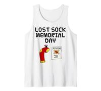 Lost Sock Memorial Day, Laundry Worker Funny Tank Top