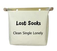 Lost Socks Laundry Room Canvas Bag Wall Hanging Funny Laundry Room Wall Decor Missing Socks Organization Storage.