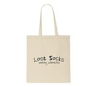 Lost socks seeking soulmates home statement [CM17FH] tote bag shopper - natural