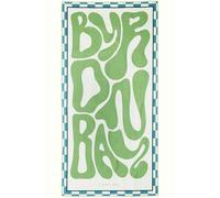Lost Sol Byron Bay Microfibre Beach Towel, Pastel Green, Sand-Free, Quick-Dry, Travel-Ready