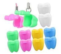Lost Tooth Case 12pcs Plastic Baby Tooth Container for Children | Back to School Decor, Baby Keepsake Case, Easy to Carry, Light in Weight Random Style