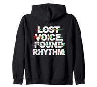 LOST VOICE FOUND RHYTHM Zip Hoodie