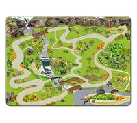 Lost World Dinosaur Scene Table Placemat - 23 x 32 cm | Wipe-Clean, Scratch And Heat Proof Placemat.
