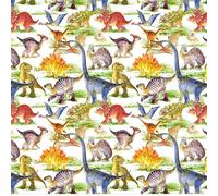 Lost World Dinosaurs Fabric 140cm Wide Crafty Cottons Digital Printed 100% Cotton Children's Fabric Material for Quilting, Clothing, Sewing