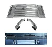 LOSTAR Hood Deck V-ent Panel Handle Covers Trim For 2003-2009 Hum-mer H2 Chrome