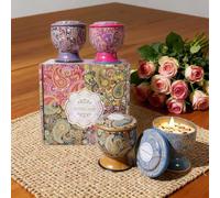 Losttype 4 Pcs Scented Candles Gift Set - Soy Wax Candles of Jasmine, Green Tea, Vanilla and Lemon,Perfect Candles Gifts Set for Women, Birthdays, Weddings, Christmas, Yoga, Bath（B）