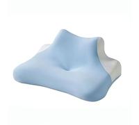 LOSTTYPE Ergonomic Prone Pillow with Memory Foam, Designed for Stomach Sleeping, Bed Reading and Gaming, Dual Height Support for Comfort and Pressure Relief, Ideal for Adults, 60x40x23/9cm，Light Blue