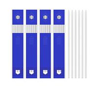 Losueeun 24 Pieces Carpenter Pencil Lead Refills Drawing Refill 2.8 mm White, Solid Mechanical Pencils Refill Replacement