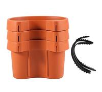 Losueeun 3 Pieces/Lot Gutter Fall Pipe Garden Flowers Pot Drain Pipe Flowers Pots Tubs Drain Pipe Garden Plant Vessels