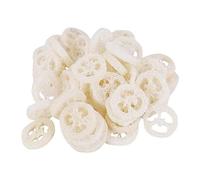 Losueeun 4-6cm Wide, 100pcs/Lot Natural Loofah Slices, Loofah Soap Dish Cleaner, DIY Individual Soap Tools, Cleanser, Face Soap Holder