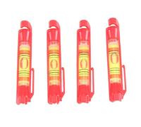 Losueeun 4 Pieces String Level Hanging Line Water Scales for Levelling Surveying, Construction, Work etc. (Red)