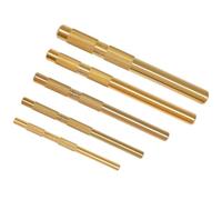 Losueeun Brass Drift Punch Set, 25075 25076 25077 Brass Drift Punch 5 Pieces with 1/4, 3/8, 1/2, 5/8, 3/4