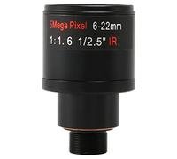 Losueeun CCTV Lens 1/2.5 6-22 mm 5MP M12 Mount Vario Lens F1.6 for 4MP / 5MP CMOS/CCD Sensor IP/AHD Camera