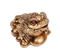Losueeun Chinese Feng Shui Money Wealth Frog Toad Coin Home Decoration Home Office Decoration Lucky Gifts Bronze