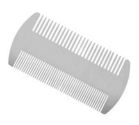 Losueeun Dual Action Stainless Steel Edc Credit Card Format Comb Letter Bag Comb Bag Comb Antistatic Hair Comb Beard Cord Beard Comb for