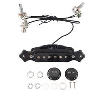 Losueeun Pre-Wired 6 String One Coil Pickup Catch Strap with Volume and Sound Power Connection Guitar Guitar