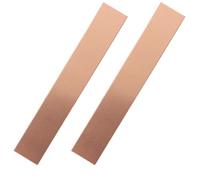 Losueeun Pure Copper Anode, 2 Pieces, 6 x 1 x 0.04 (19 GA), 99.95% High Purity Copper Electrode Strip, Pure Copper Sheet