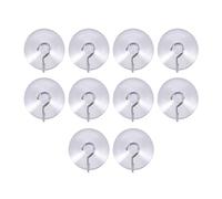 Losueeun Suction Cup Window Hooks Clear Wire Hooks 32 mm (Pack of 10)