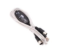 Losueeun USB to MIDI 5-Pin Cable Converter 2 in 1 to PC Audio Output Editing for Electronic Musical Instruments