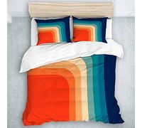 LOSUMIGE - Bedding - Duvet Cover Set, Retro 70s Color Palette III, Microfibre Duvet Cover Set,Double Size(200 * 200cm)