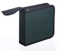 Losuya 40pcs CD DVD Discs Storage Bag Case with Zipper Closure Oxford Handbags (Green)