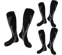 Losvcbcx 2/3 Pair Compression Socks Women & Men Compression Stockings 20-30mmHg Support Socks Knee High Cushioned Graduated Support Stock