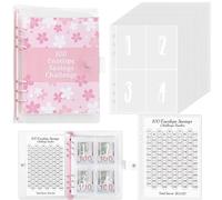 LOSVIP # "100 Days Challenge! Loose Leaf Notebook 100 Envelopes Challenge A Financial Plan to Help You Develop the Habit of Saving" (Pink, One Size)