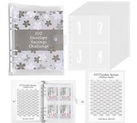 LOSVIP # "100 Days Challenge! Loose Leaf Notebook 100 Envelopes Challenge A Financial Plan to Help You Develop the Habit of Saving" (White, One Size)