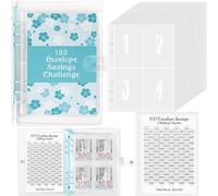LOSVIP # "100 Days Challenge! Loose Leaf Notebook 100 Envelopes Challenge A Financial Plan to Help You Develop the Habit of Saving" (Blue, One Size)