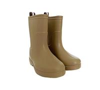LOSVIP Children's Unisex Wellington Boots, Short Shaft, Waterproof, Non-Slip, Plain Rain Boots, Rain Shoes, brown, 10.5 UK Child