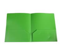 LOSVIP # Plastic Folder with Standard Stationery Folder, 2 Business Card Slots, Heavy Duty School Examinations, Document Size, Organiser for Students, Blue (Green, One Size)