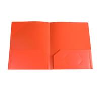 LOSVIP # Plastic Folder with Standard Stationery Folder, 2 Business Card Slots, Heavy Duty School Examinations, Document Size, Organiser for Students, Blue (Orange, One Size)