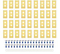 Losxuido 36 x Replacement Blades Compatible with Mammotion Luba, Luba 2, Yuka, Luba Mini & Yuka Mini, with Washers and Screws (Gold)