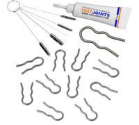 LOT 10 METAL FIXING 4MM SPRING PLIERS HOSE CONNECTOR COFFEE MACHINE REPLACEMENT COMPATIBLE WITH JURA PHILIPS SAECO KRUPS GAGGIA SIEMENS MIELE BOSCH GAGGENAU BALAY NEFF ETC…