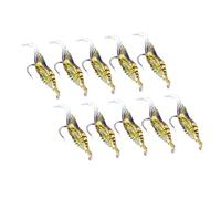 Lot 10pcs Shrimp Simulation Soft Prawn Fishing Lures Bass Crank Hook Bait Tackle