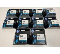 Lot 10x Genuine HP 28 Tri-Colour Ink Cartridge (C8728AE) | FREE DELIVERY