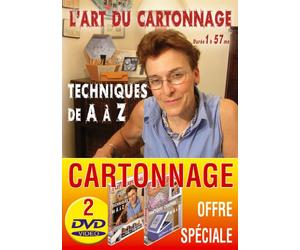 Lot 2 DVD L'art du cartonnage : Techniques de A à Z et Pratiques de A à Z