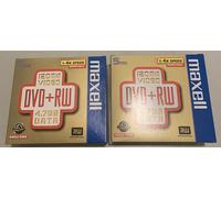 Lot 2 Packs Maxell DVD+RW 4.7GB 120Min Rewritable 1-4X (10 DVDs)
