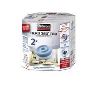 Lot 2 Refills pierced pebble 450g neutral moisture absorber aero 360° RUBSON