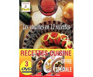 Lot 3 DVD Les Viandes, les Poissons, les Volailles en 12 recettes