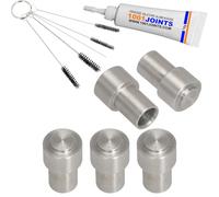 LOT 5 ALUMINUM SOCKET CAPS FOR PIN PISTON DRAINAGE VALVE PERCOLATION UNIT BREWING GROUP COFFEE MACHINE REPLACEMENT COMPATIBLE WITH JURA IMPRESSA GIGA KRUPS FRANKE AEG ETC …