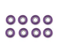 Lot 8 Frictionless Abec 9 Skateboard Roller Skate Bearings Purple